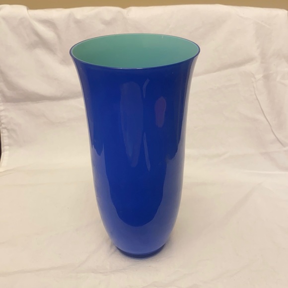 Tiffany & Co. Other - Carlo Moretti for Tiffany & Co. Blue Murano glass vase- signed.